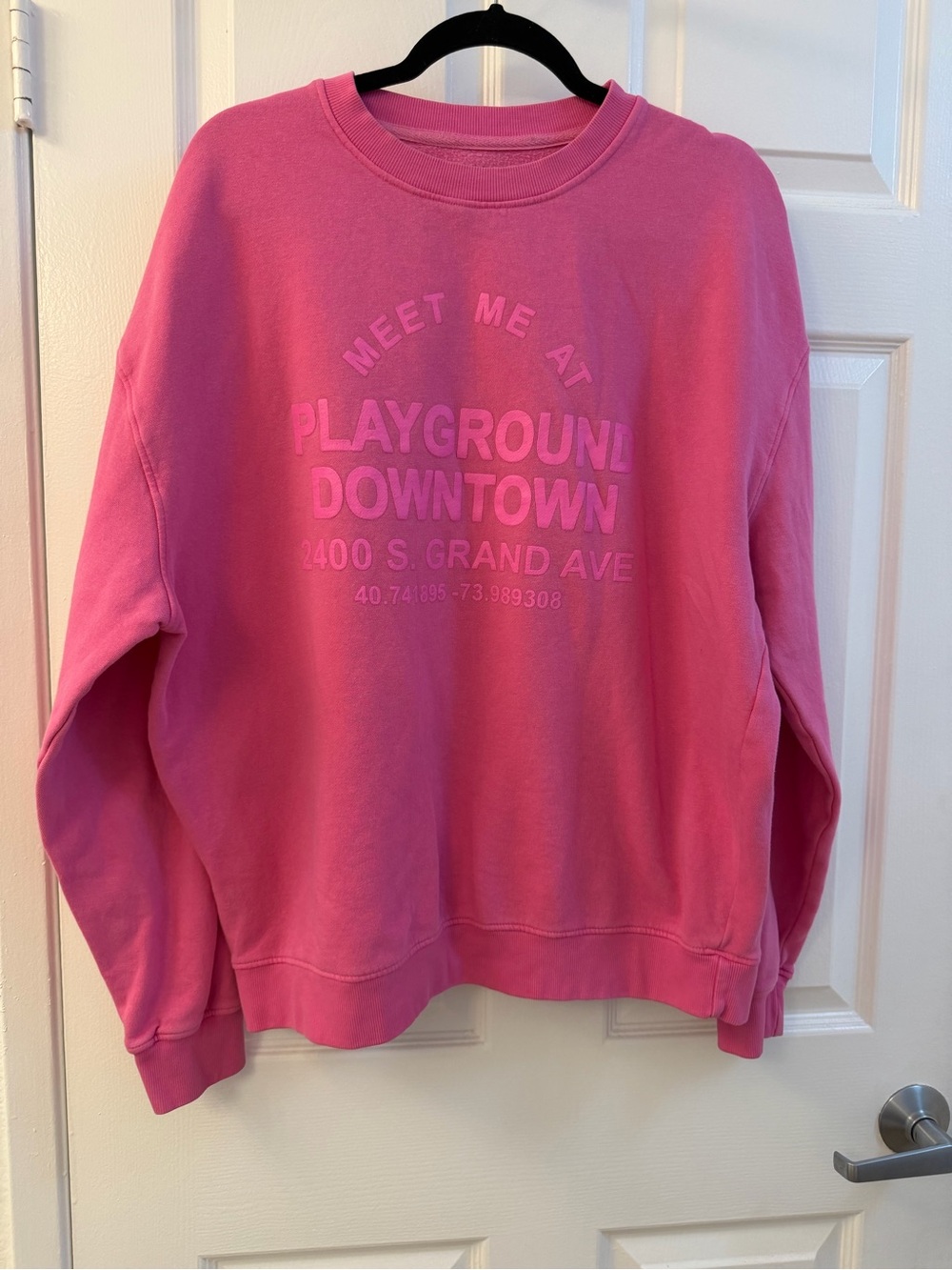 Playground Downtown LA RARE Limited Edition Sweatshirt Large 100% Cotton UNISEX